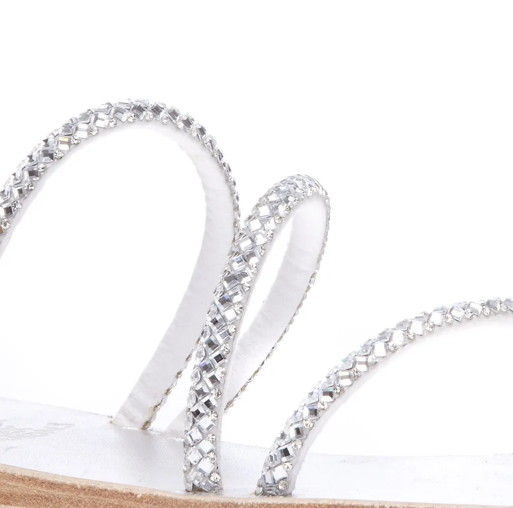 Ancient Greek Sandals Polytimi Embellished Slip-On Sandals
