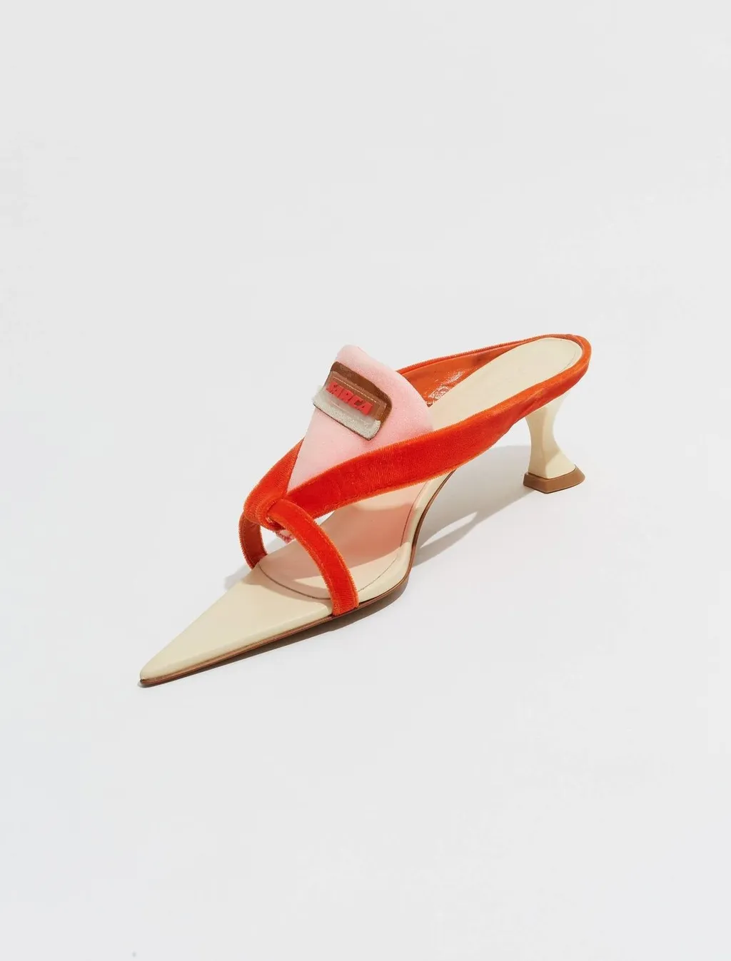 Ancuta Sarca Velvet Pointed-Toe Sandals