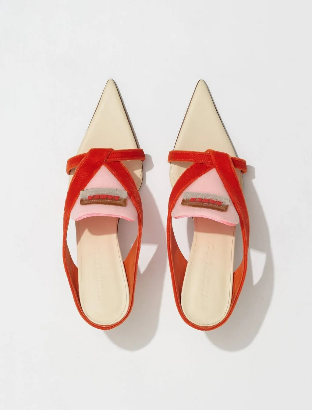 Ancuta Sarca Velvet Pointed-Toe Sandals