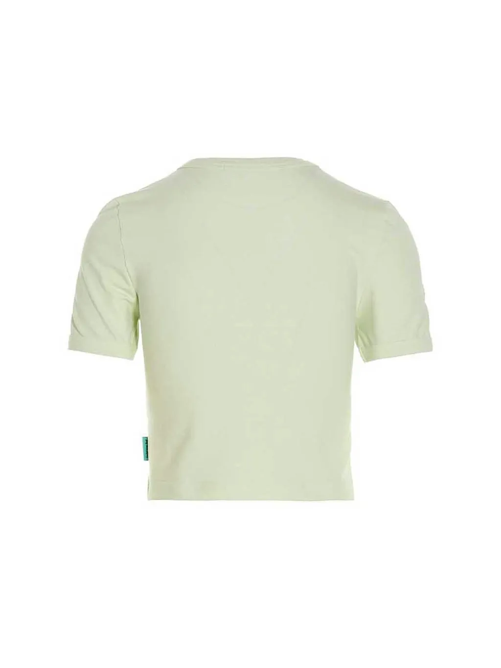 Andersson Bell Embroidered Logo-Printed Crewneck Cropped T-Shirt