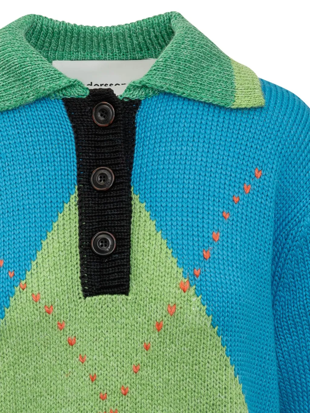 Andersson Bell Argyle Knit Top