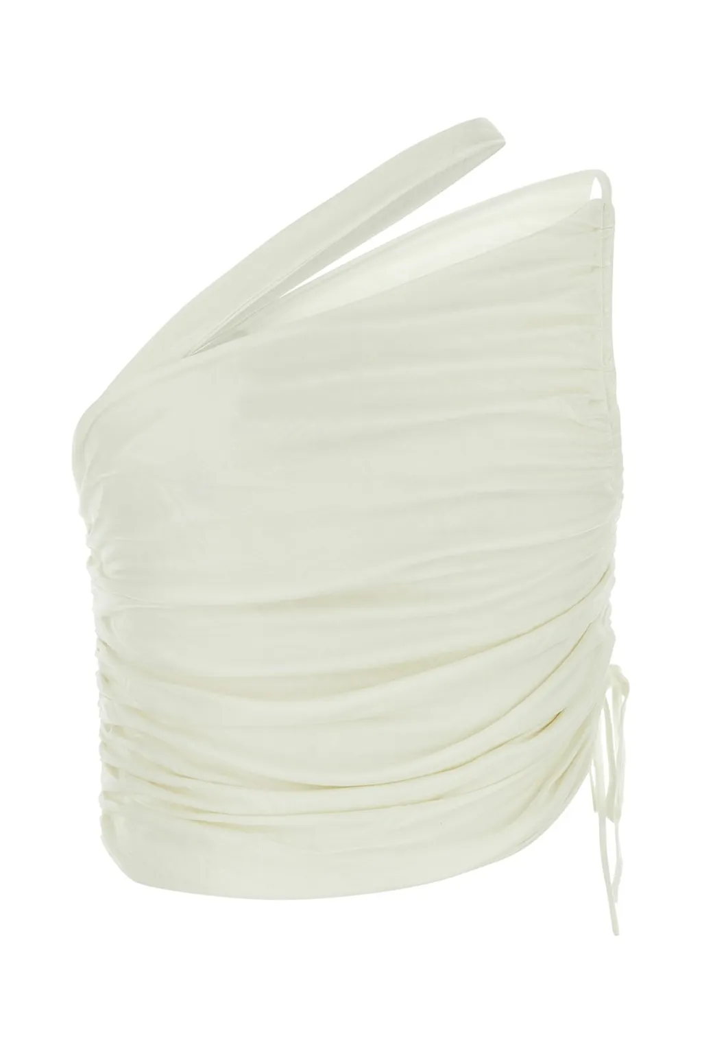 Andrea Adamo Ruched Asymmetric Top