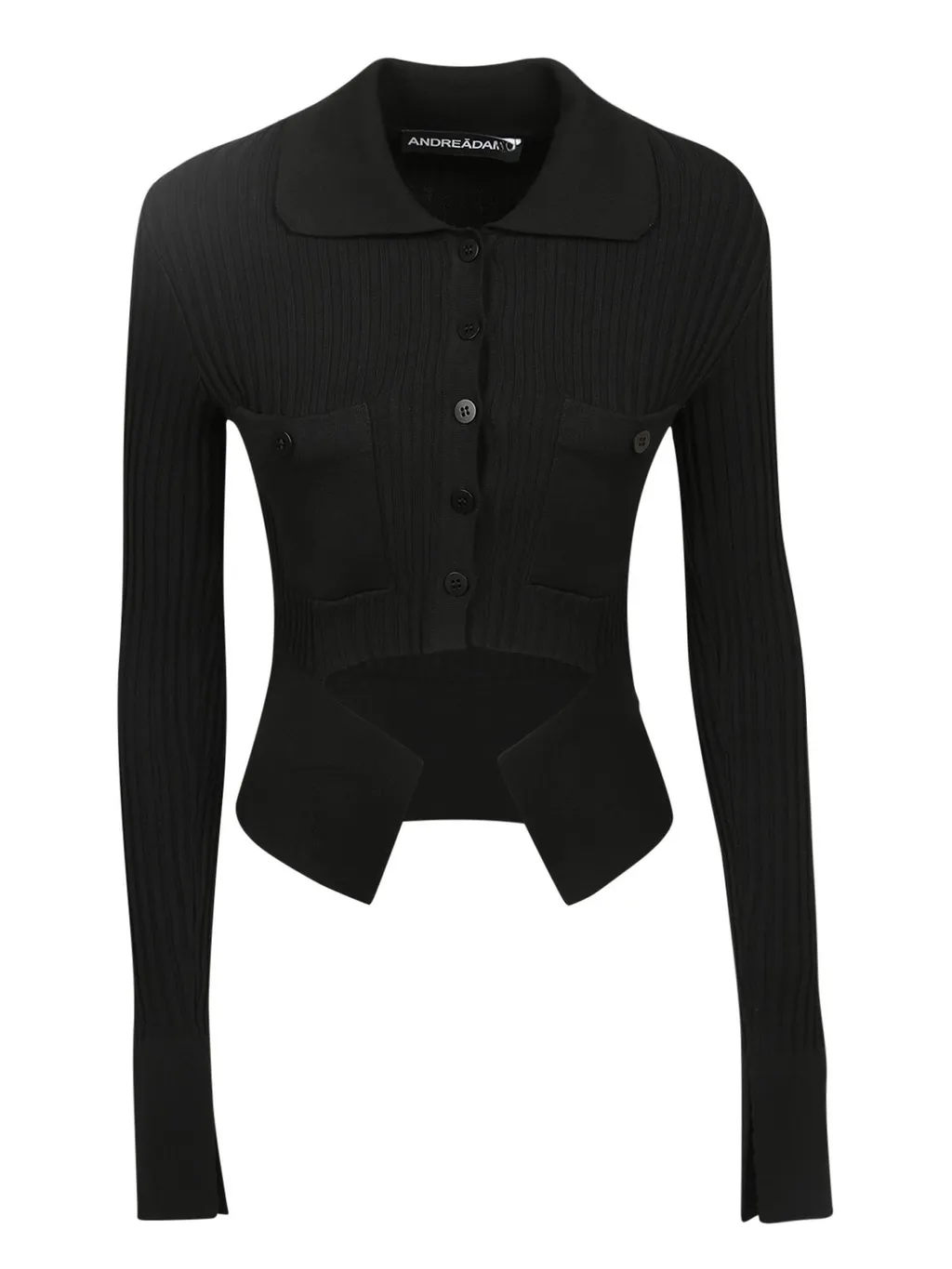 Andrea Adamo Ribbed Cropped Knitwear