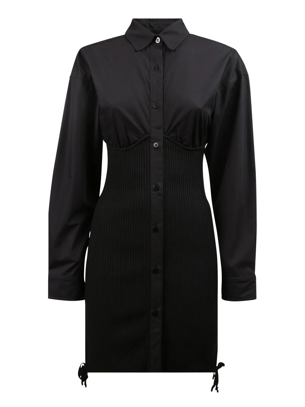 Andrea Adamo Ribbed Knit Corset Dress