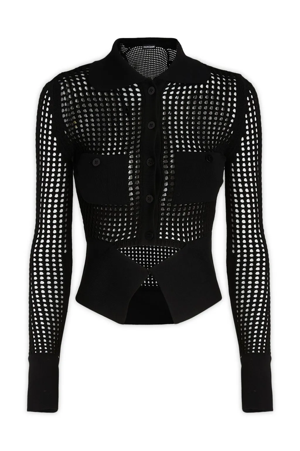 Andrea Adamo Open-Knit Long-Sleeved Cardigan