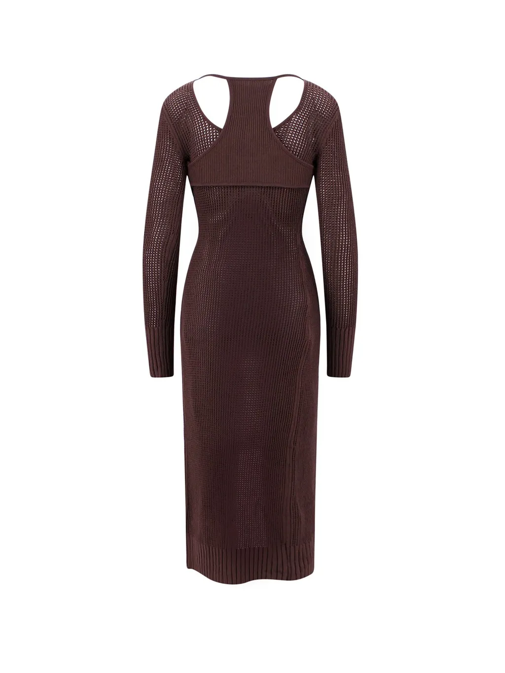 Andrea Adamo Cut-Out Detailed Front-Tied Cardigan