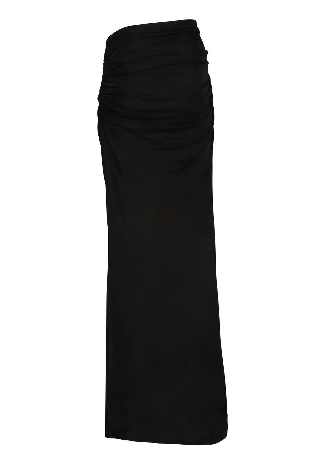 Andrea Adamo Low Rise Draped Maxi Skirt
