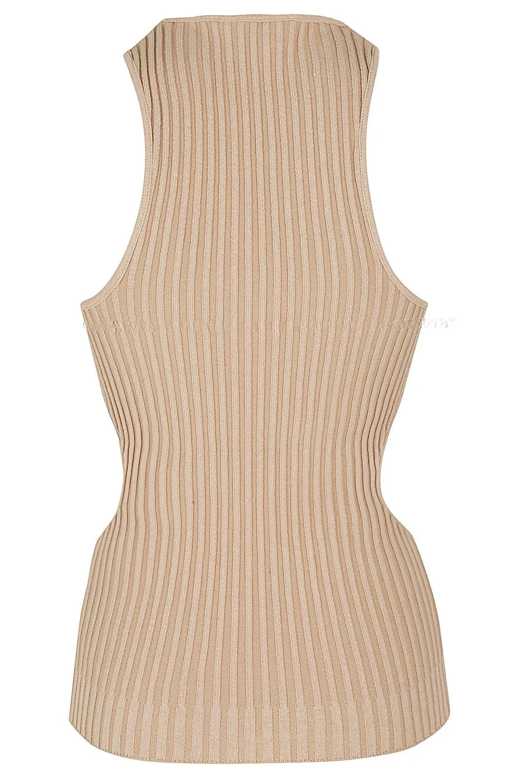 Andrea Adamo Cut Out Detailed Sleeveless Knitted Top