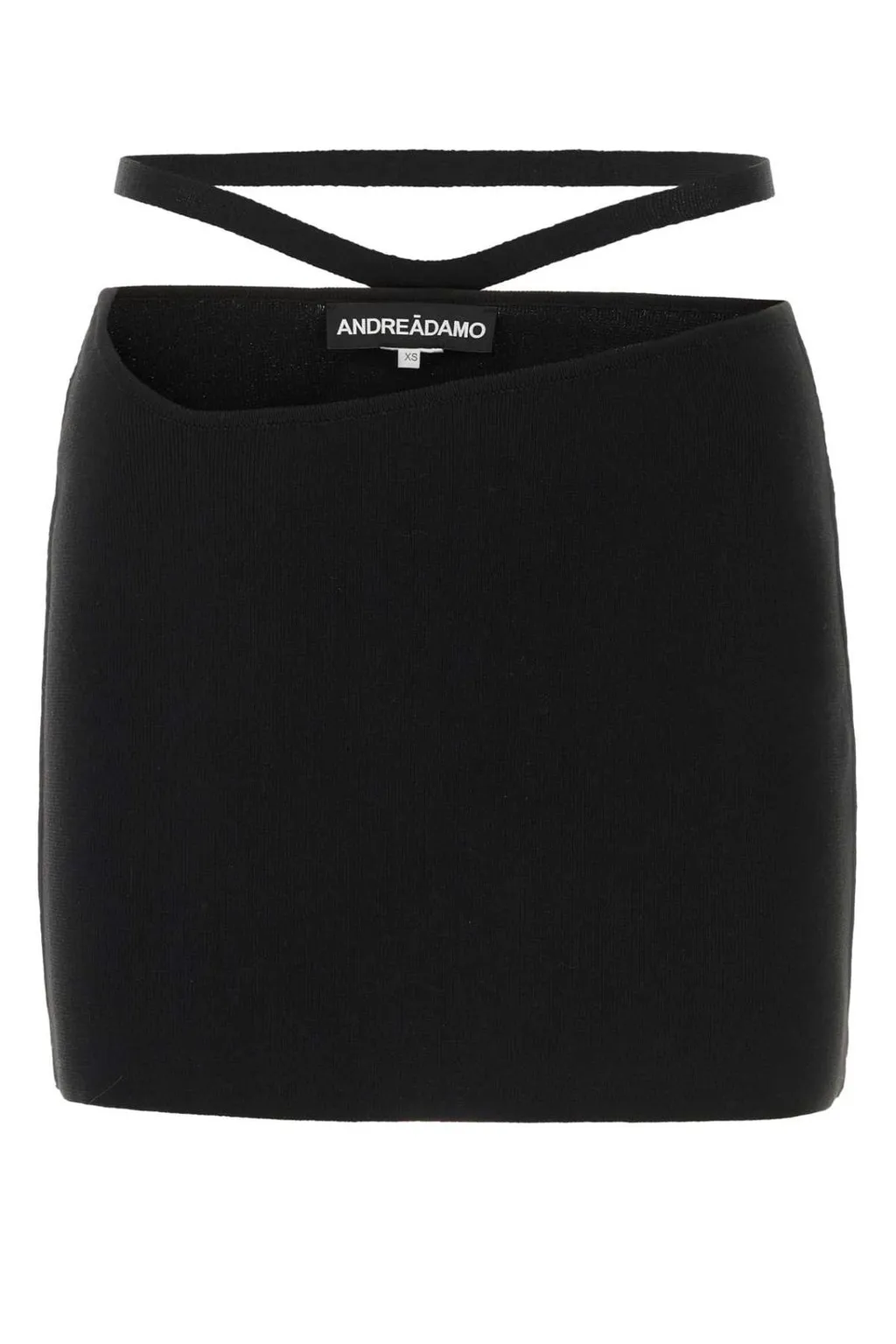 Andrea Adamo Cut Out Detailed Stretched Mini Skirt