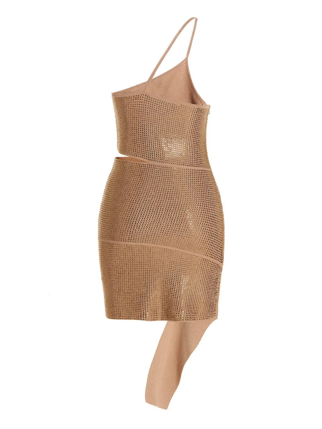 Andreadamo Sequin Asymmetric Dress