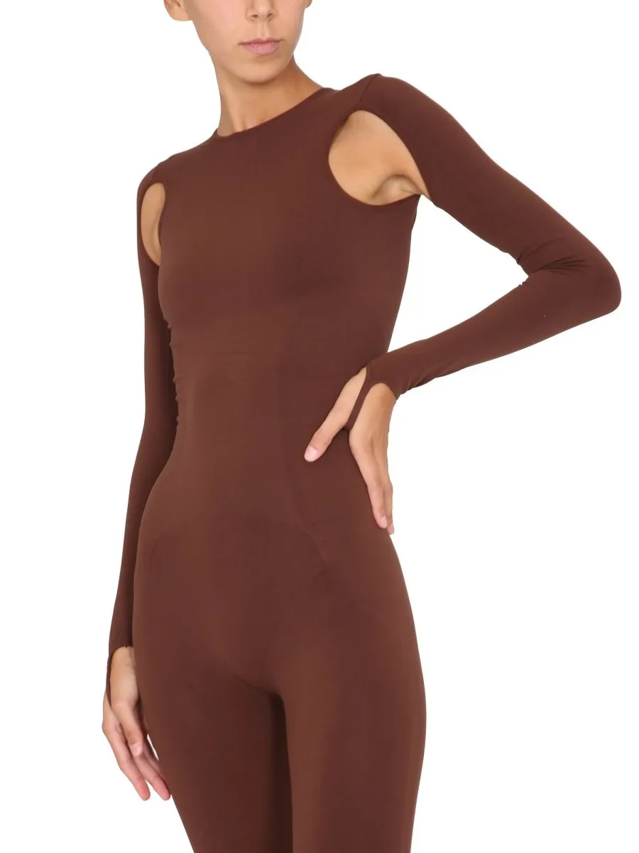 Andreadamo Full Jumpsuit With Cutout Accents