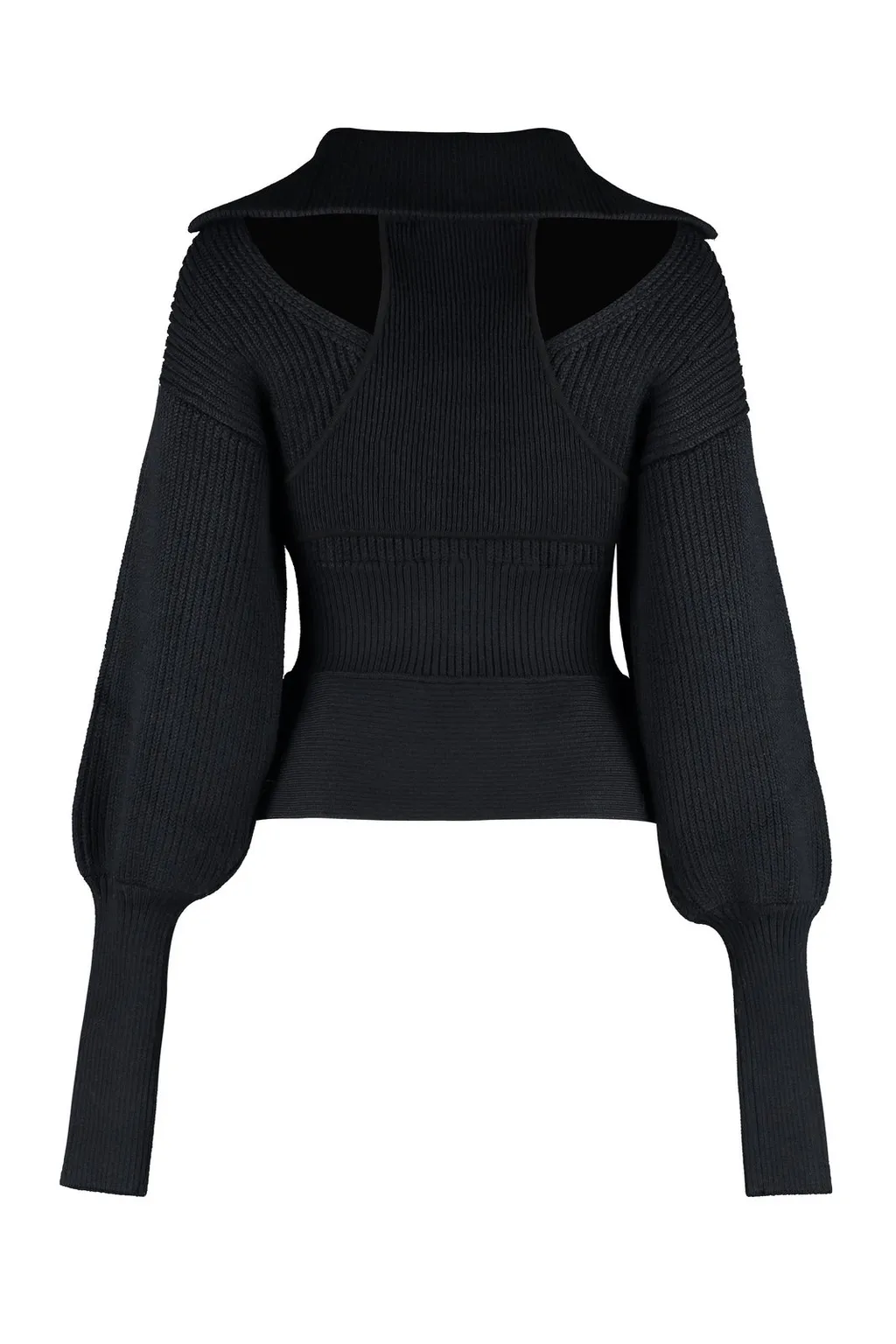 Andreadamo Zip-Up Turtleneck Sweater