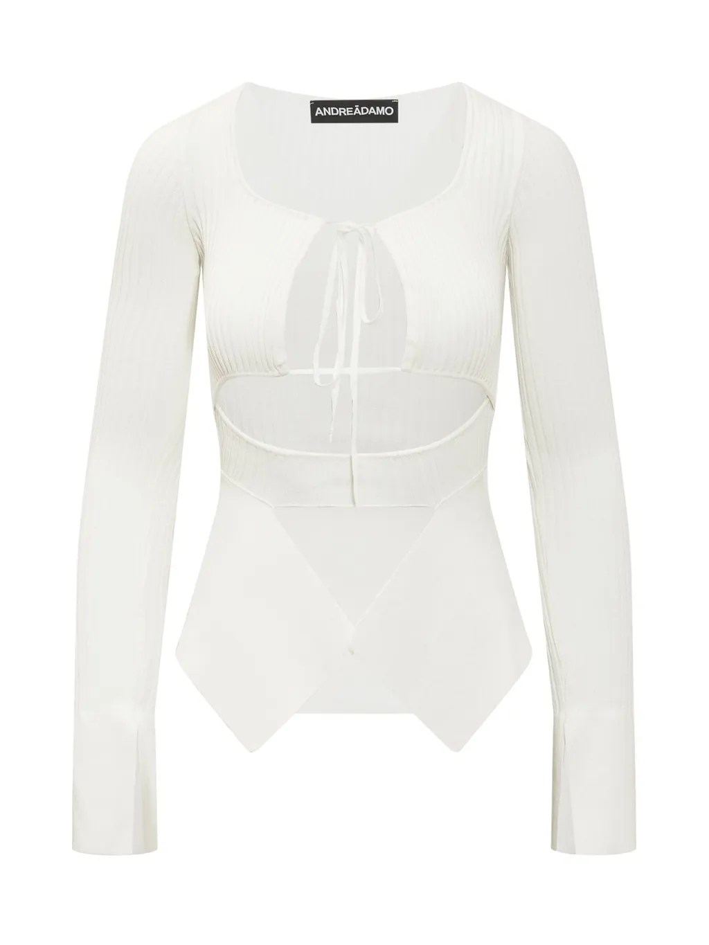Andreadamo Cutout Long Sleeve Top