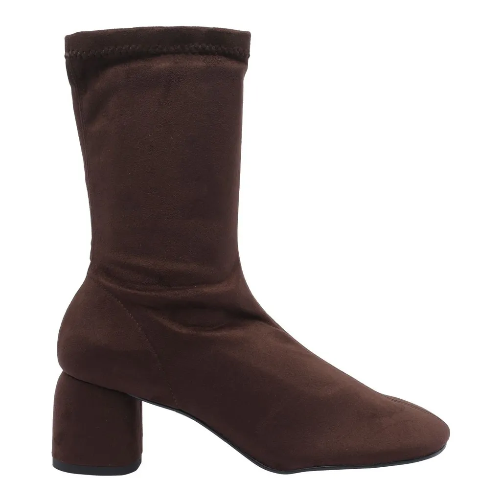 Angel Alarcon Stretch Suede-Effect Boots
