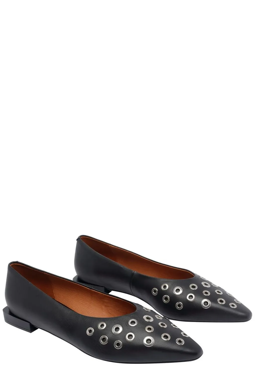 Angel Alarcon Sila Studded Flat Shoes