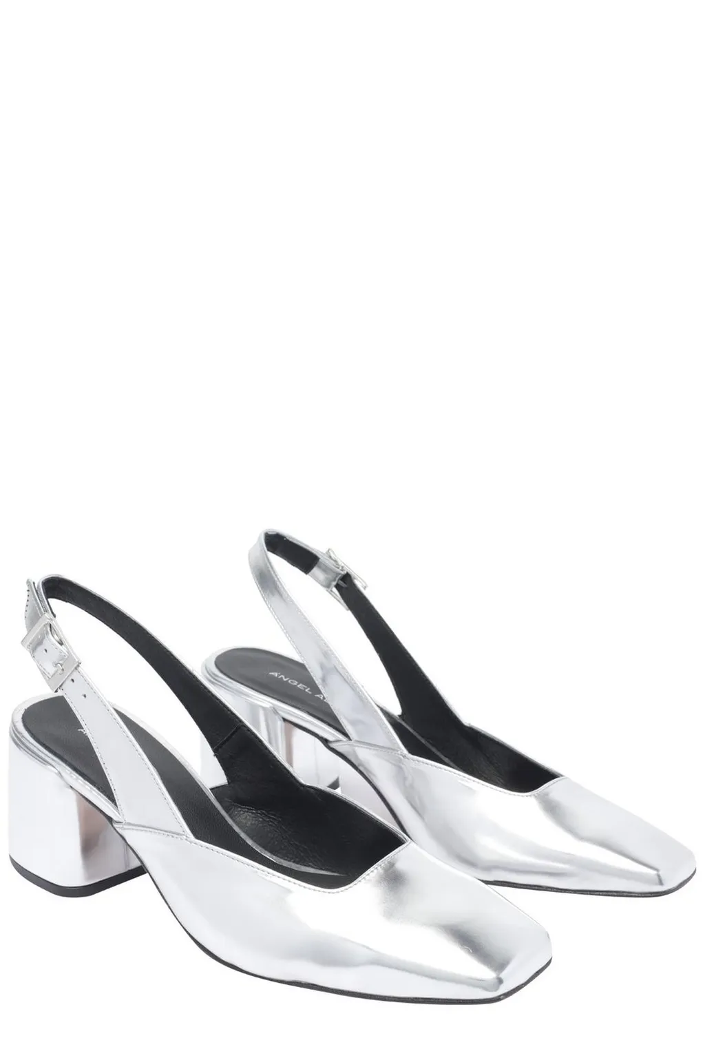 Angel Alarcon Slingback Block Heel Pumps