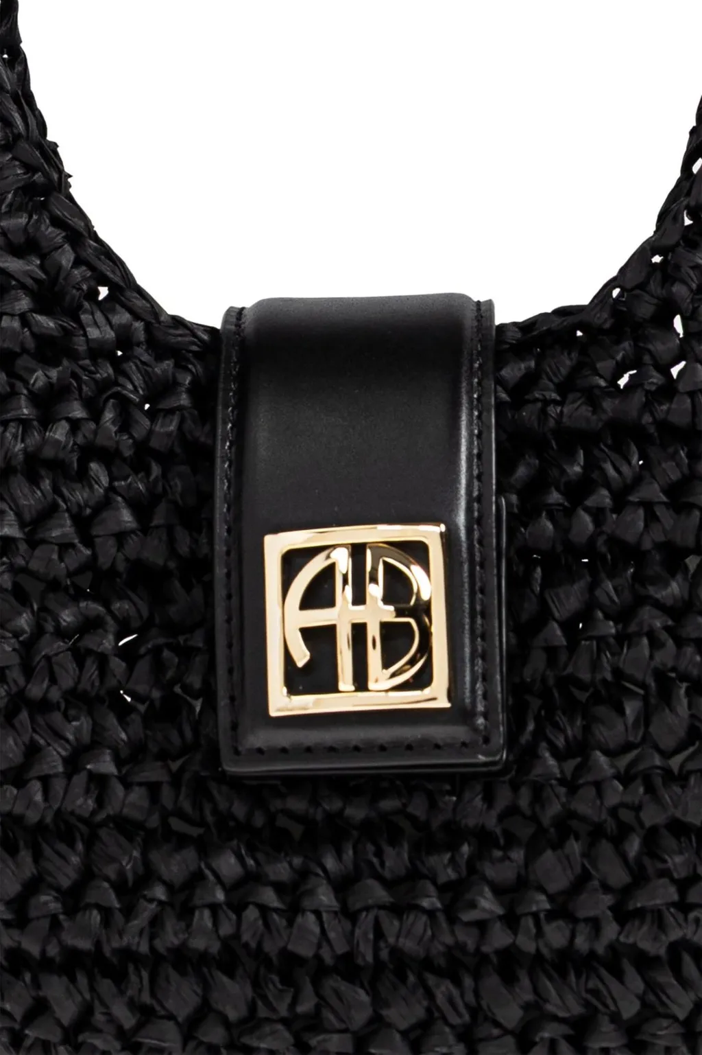 Anine Bing Lou Logo Plaque Shoulder Bag