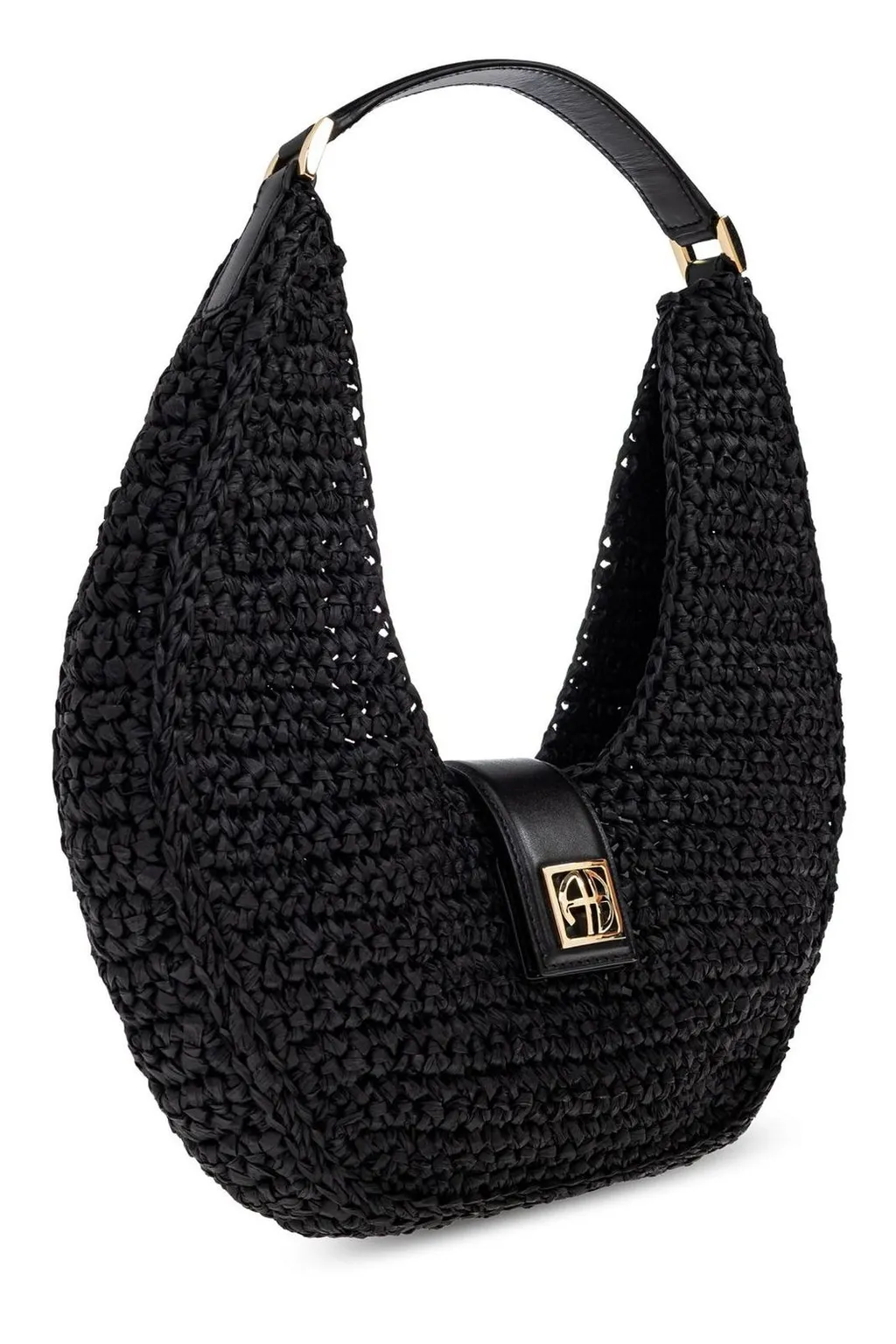Anine Bing Lou Logo Plaque Shoulder Bag