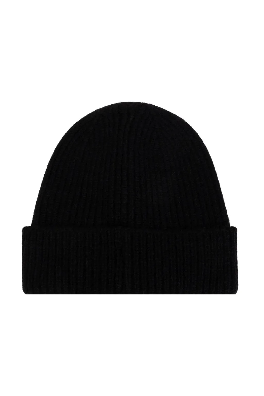 Anine Bing Logo Embroidered Ribbed-Knit Beanie