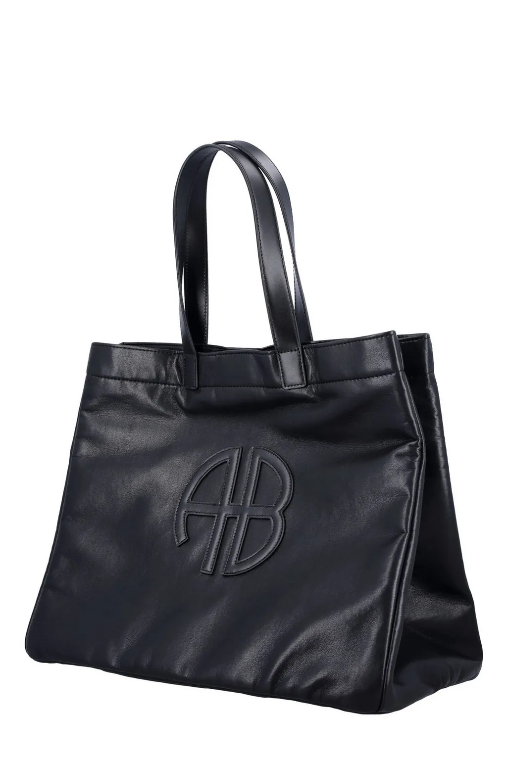 Anine Bing Large Rio Logo Patch Tote Bag