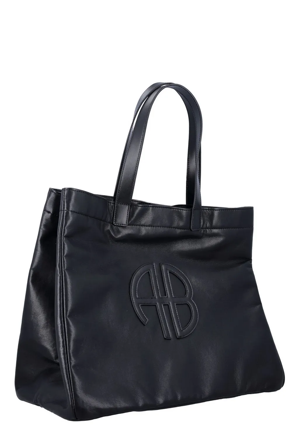 Anine Bing Large Rio Logo Patch Tote Bag