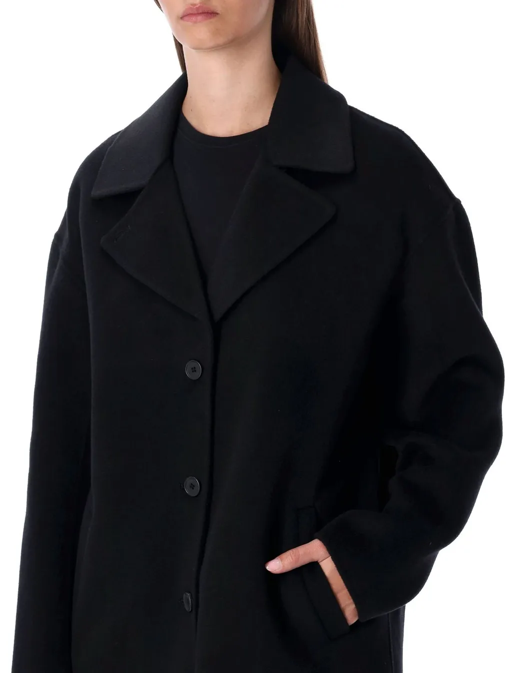 Anine Bing Portia Straight Hem Coat