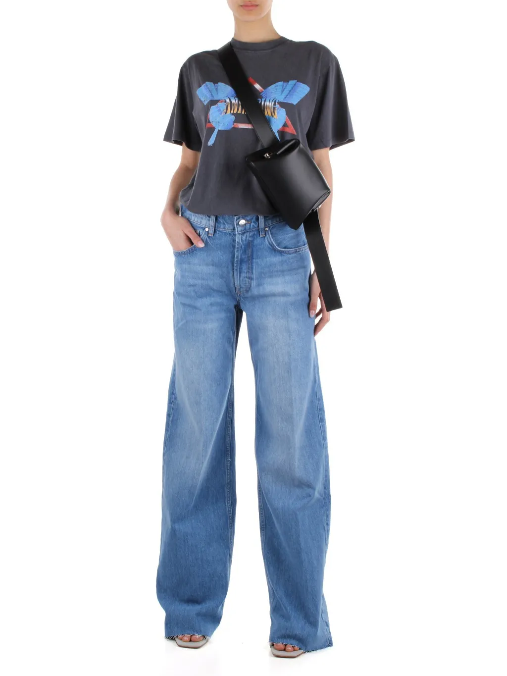 Anine Bing Hugh Logo Patch Jeans