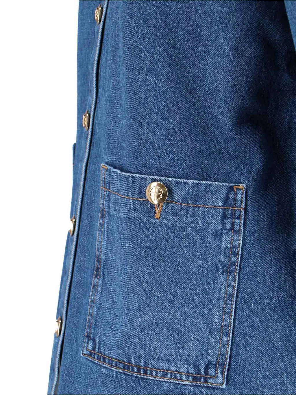 Anine Bing Buttoned Denim Jacket