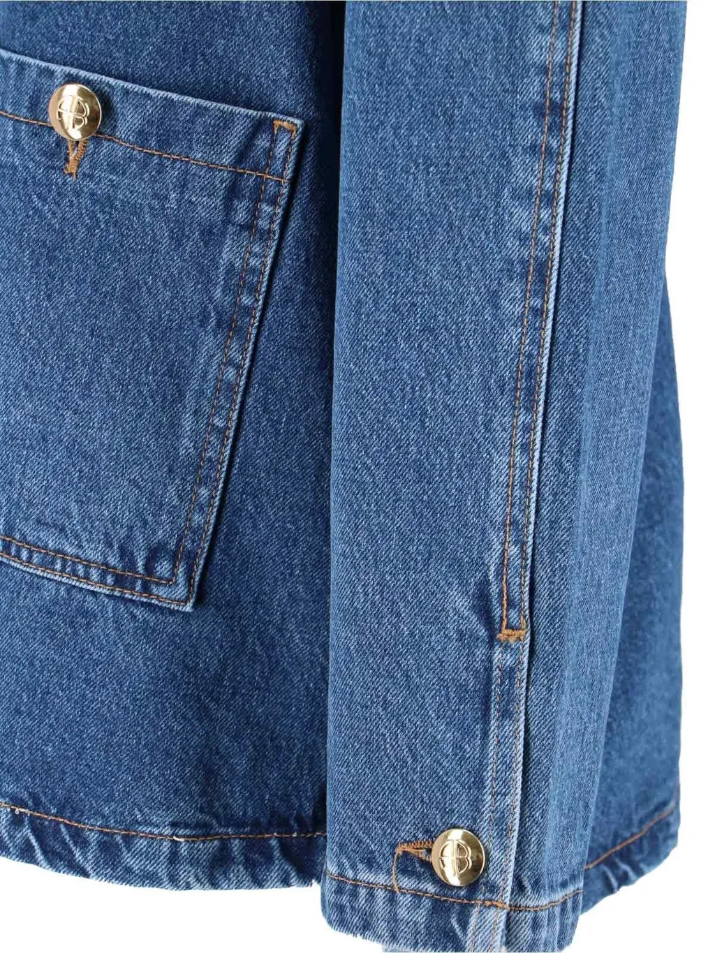 Anine Bing Buttoned Denim Jacket