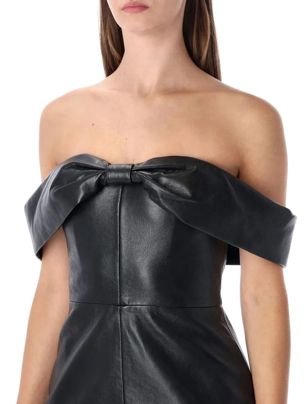 Anine Bing Colleen Off-Shoulder Mini Dress