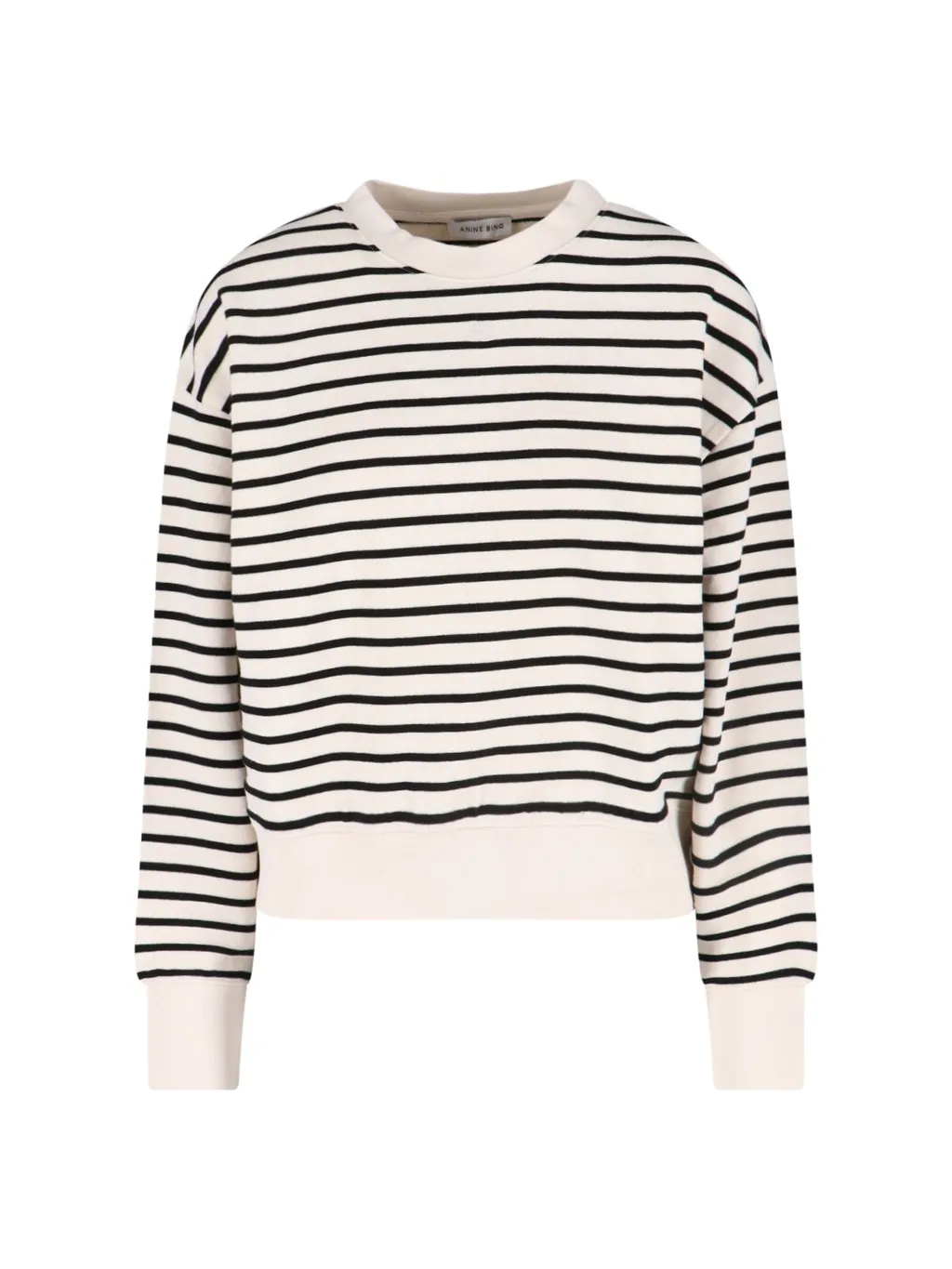 Anine Bing Dean Striped Sweatshirt