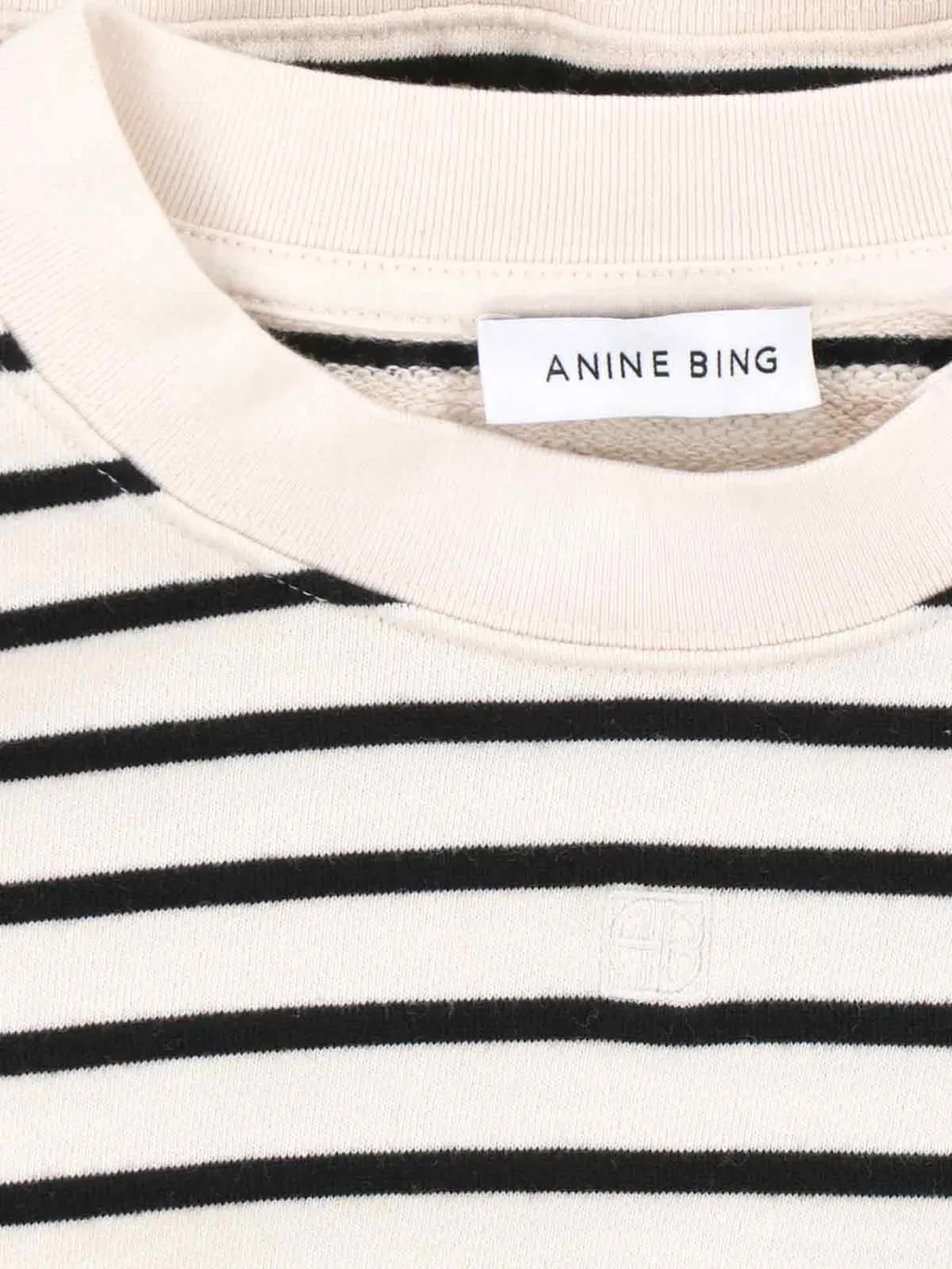 Anine Bing Dean Striped Sweatshirt