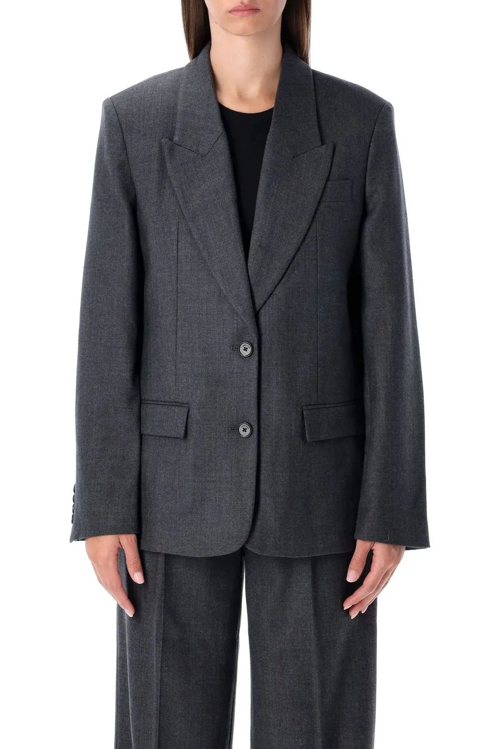 Anine Bing Ross Single Breasted Blazer