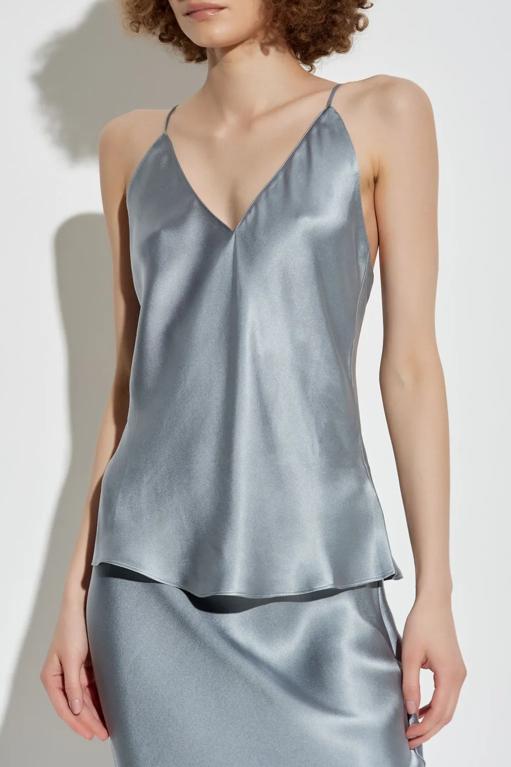 Anine Bing Ellen V-Neck Spaghetti Straps Top
