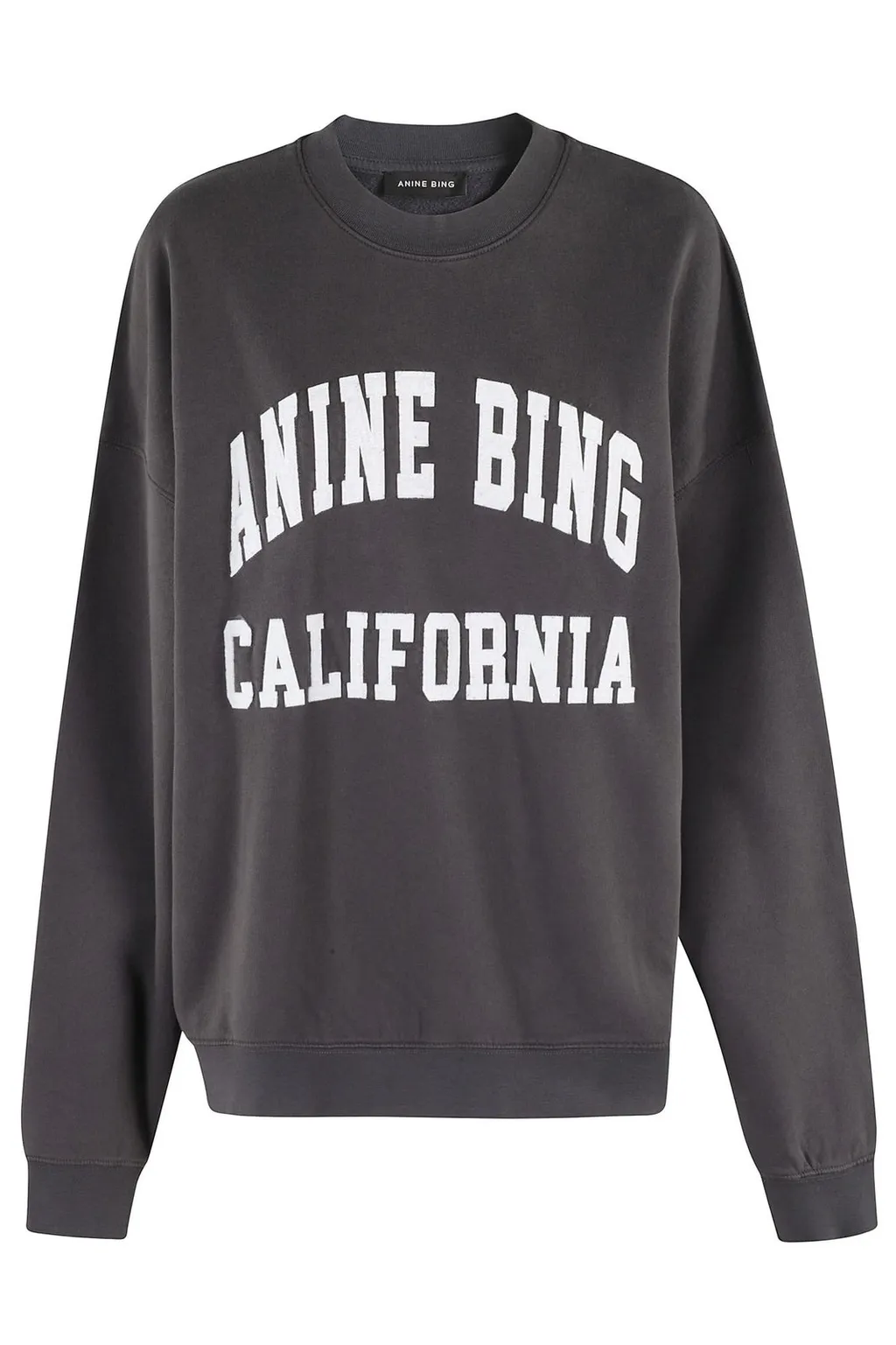 Anine Bing Miles Logo-Printed Crewneck Sweatshirt