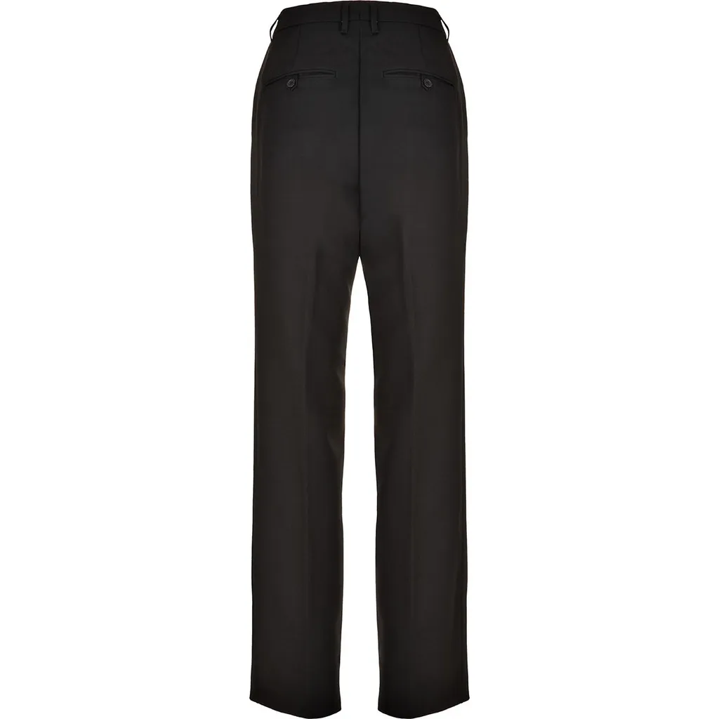 Anine Bing Straight-Leg Pleated Trousers