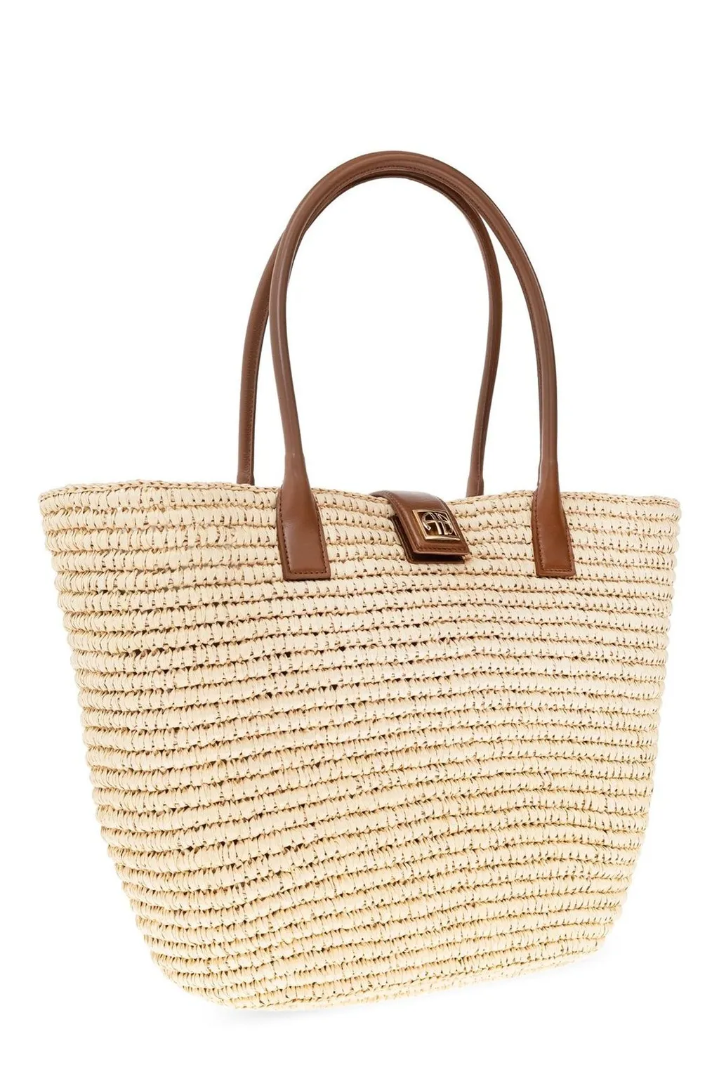 Anine Bing Lou Logo Plaque Top Handle Bag