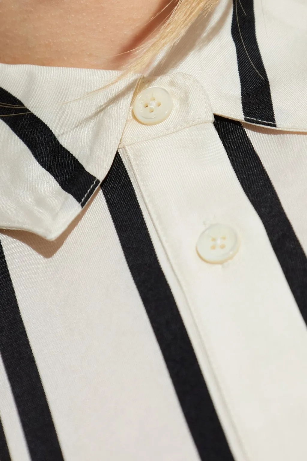 Anine Bing Short-Sleeved Striped T-Shirt