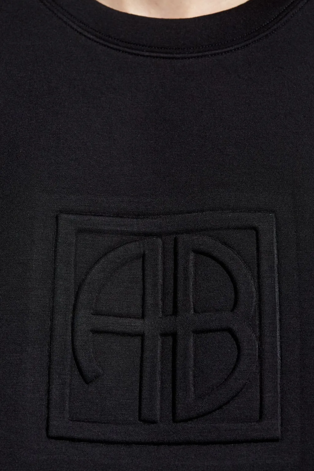 Anine Bing Alto Logo Embossed Crewneck Sweatshirt