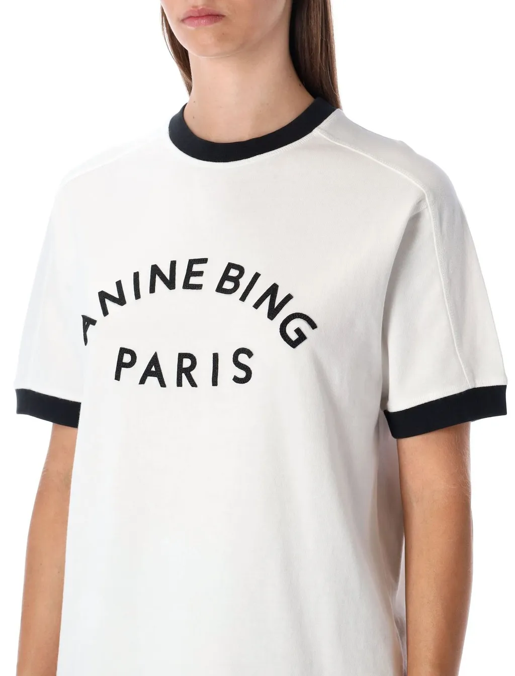 Anine Bing Jaylin Logo-Print Crewneck T-Shirt
