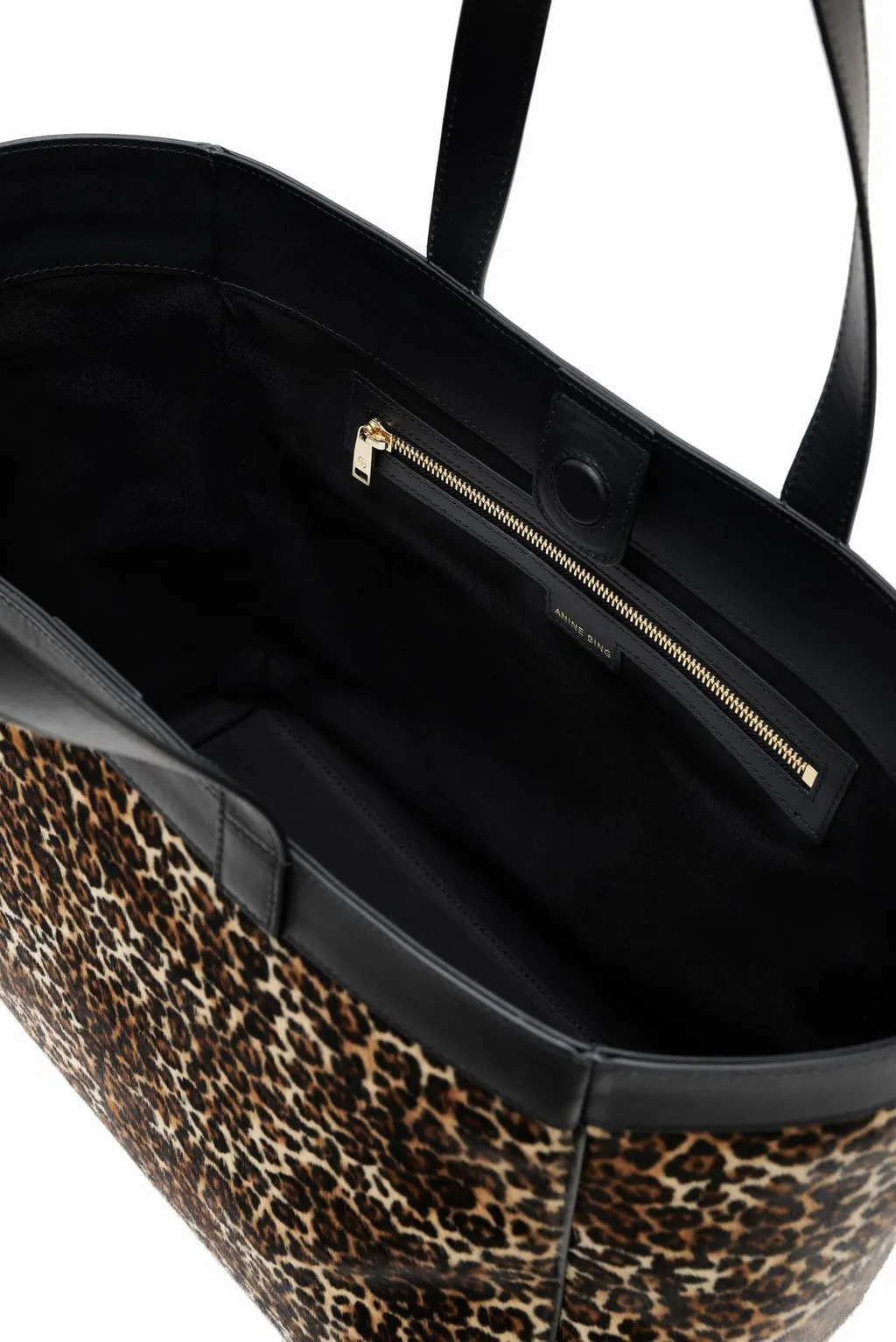 Anine Bing Leopard Printed Large Rio Shopper Bag
