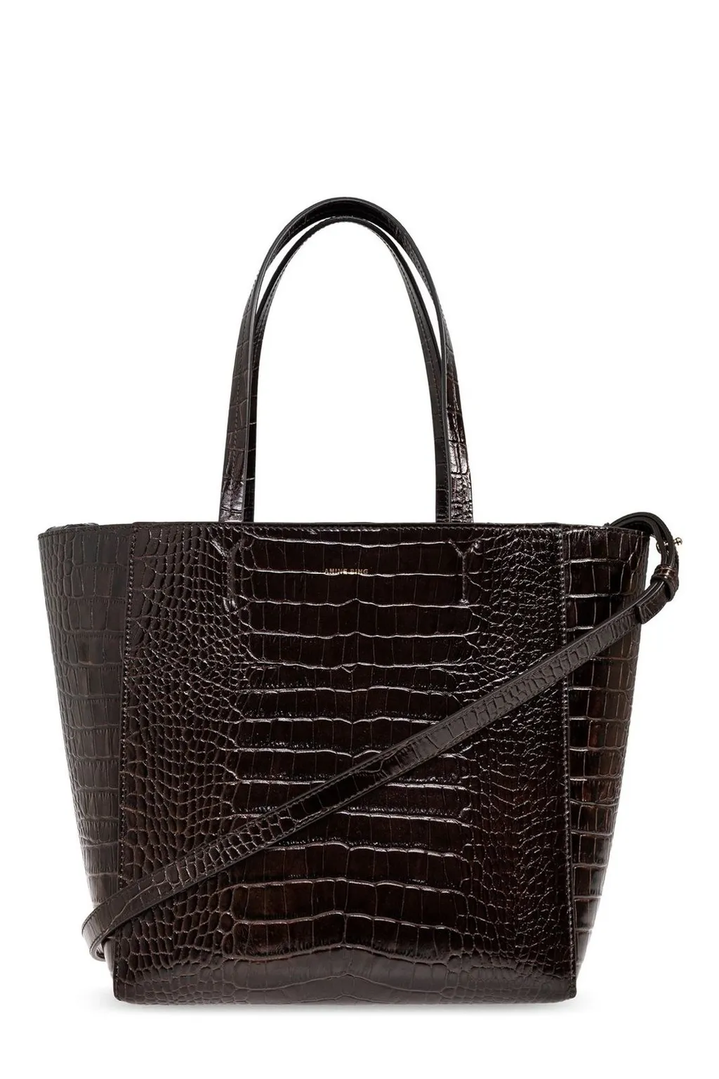 Anine Bing Logo Lettering Small Elly Tote Bag
