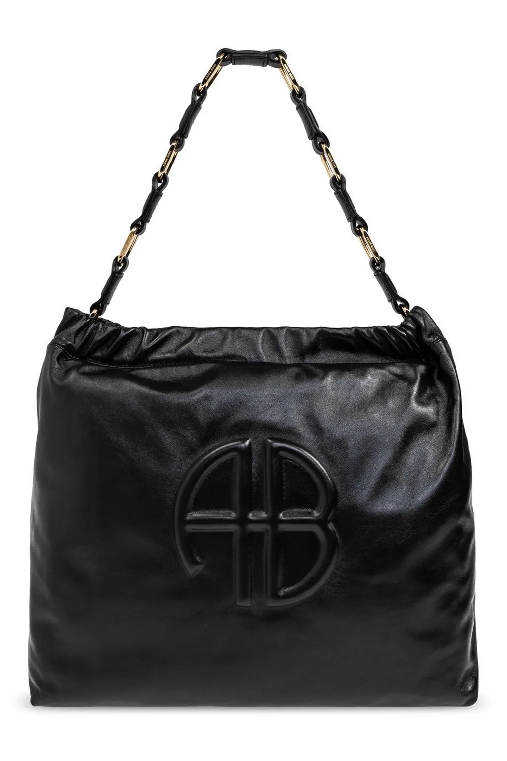 Anine Bing Kate Logo Embossed Shoulder Bag