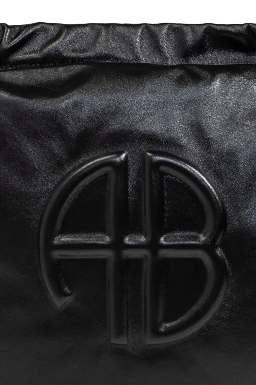 Anine Bing Kate Logo Embossed Shoulder Bag