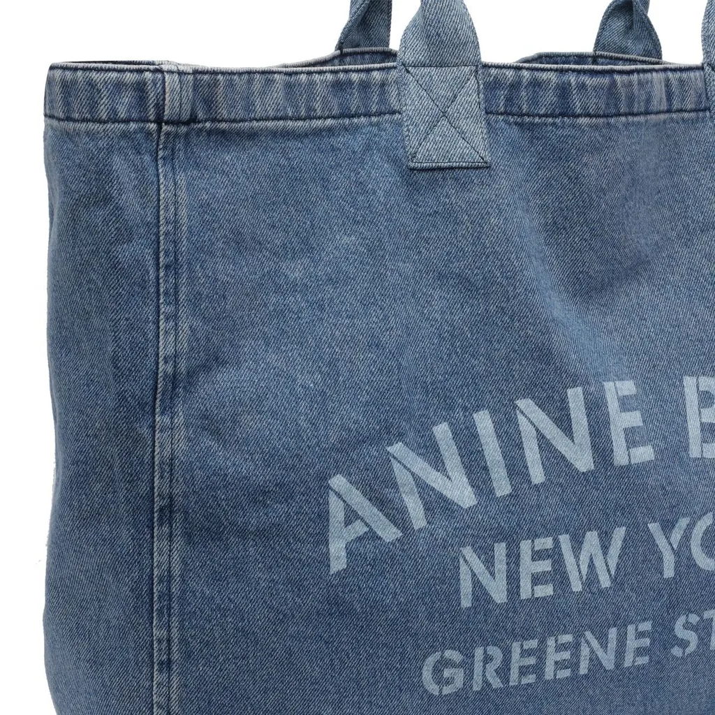 Anine Bing Leo Denim Tote Bag