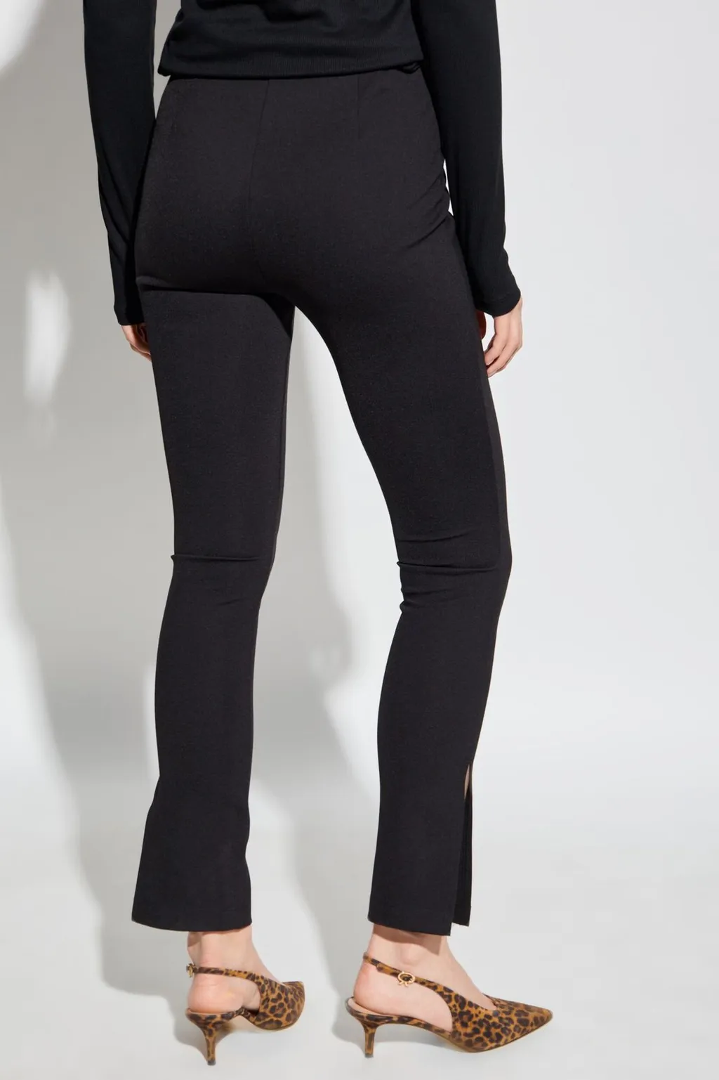 Anine Bing Kylie Split-Hem Pants