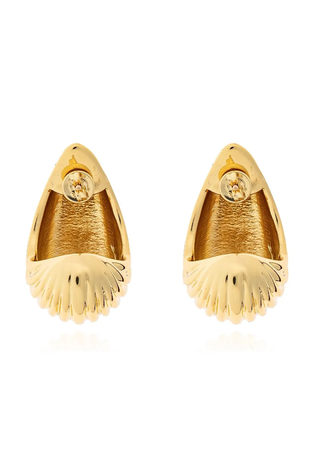 Anine Bing Ribbed Drop Pierced Earrings