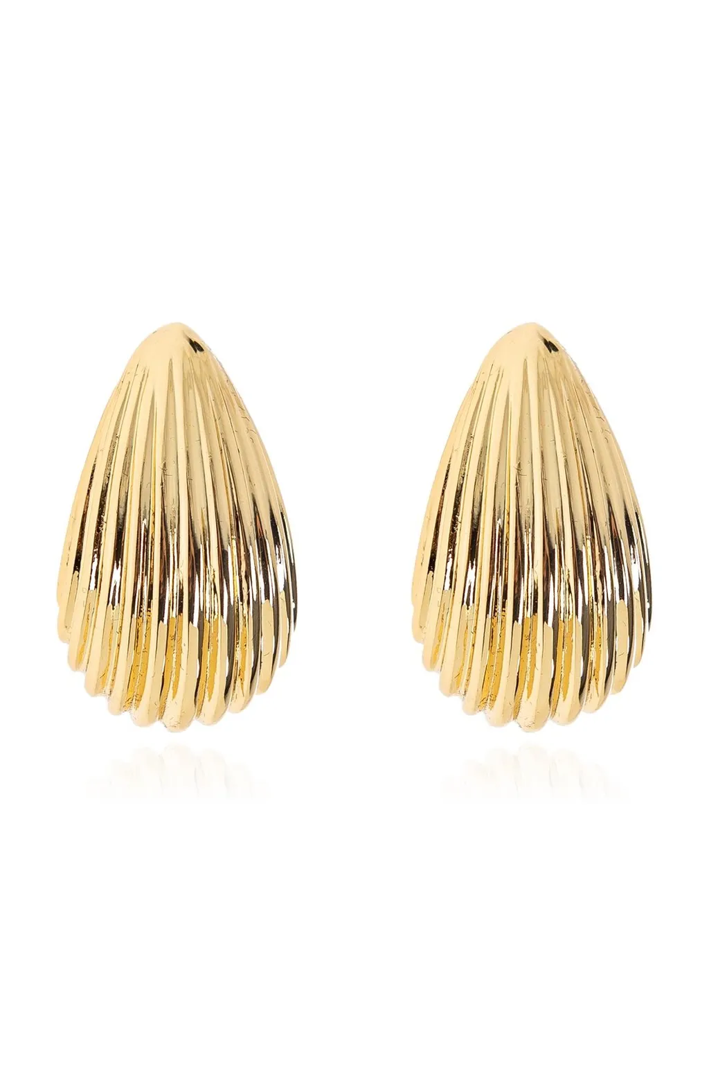 Anine Bing Ribbed Drop Pierced Earrings