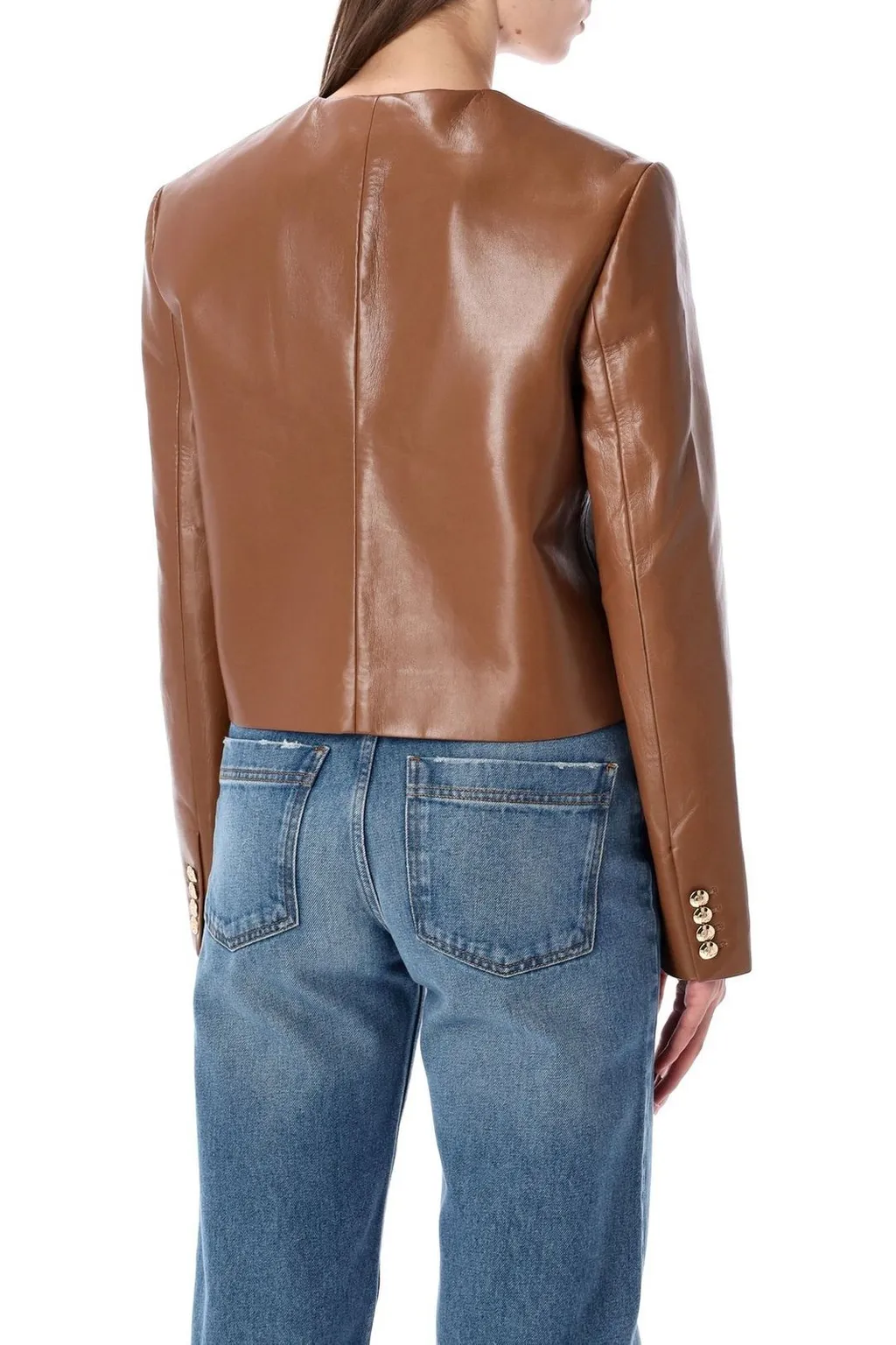 Anine Bing Amber Cropped Crewneck Jacket