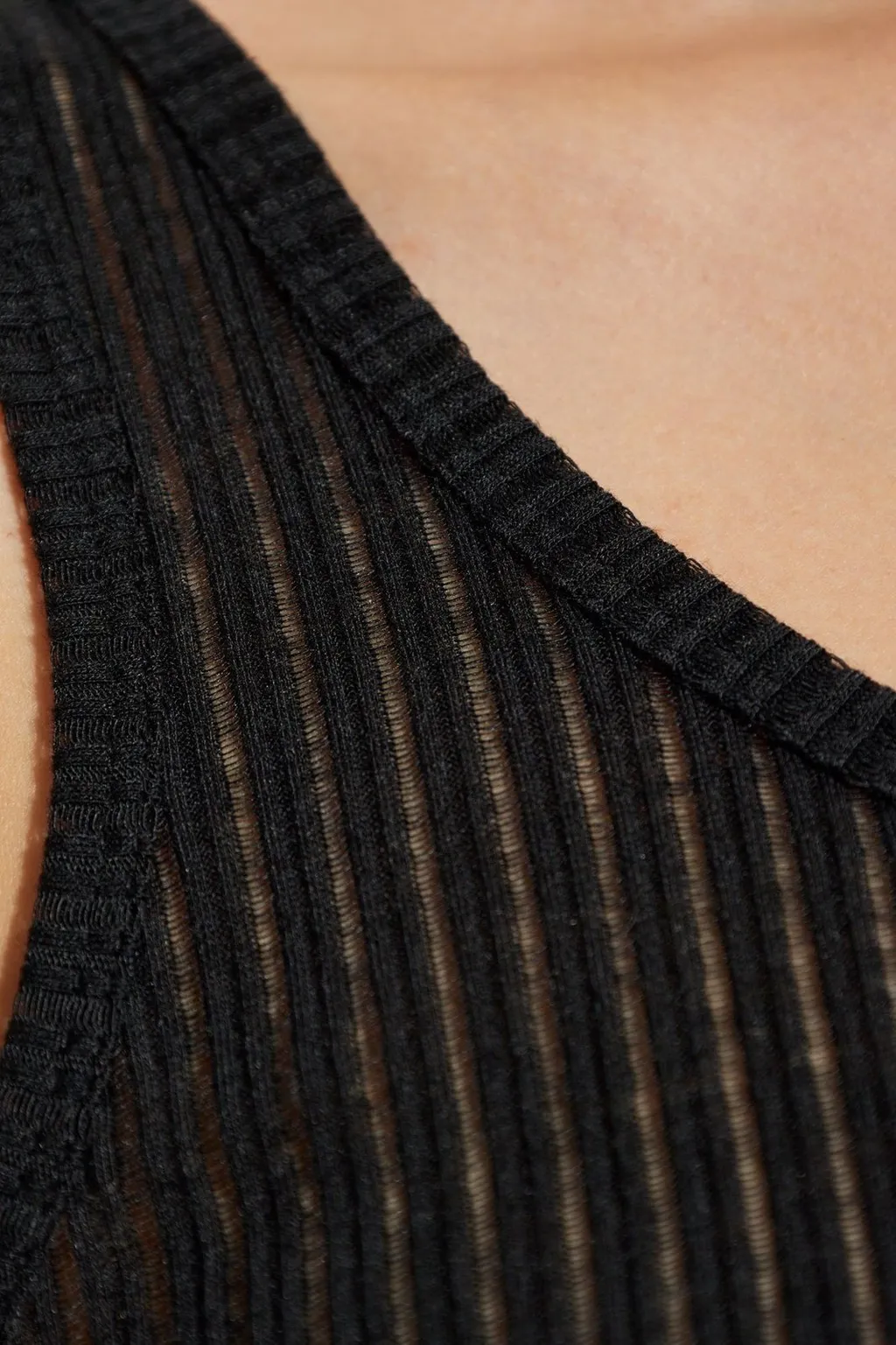 Anine Bing Eugene Ribbed Crewneck Tank Top